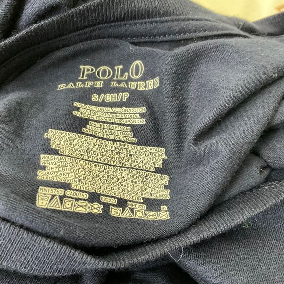 Polo Ralph Lauren Shirt Men's Small Blue Rainbow Logo Spell out Long Sleeve - Picture 3 of 8